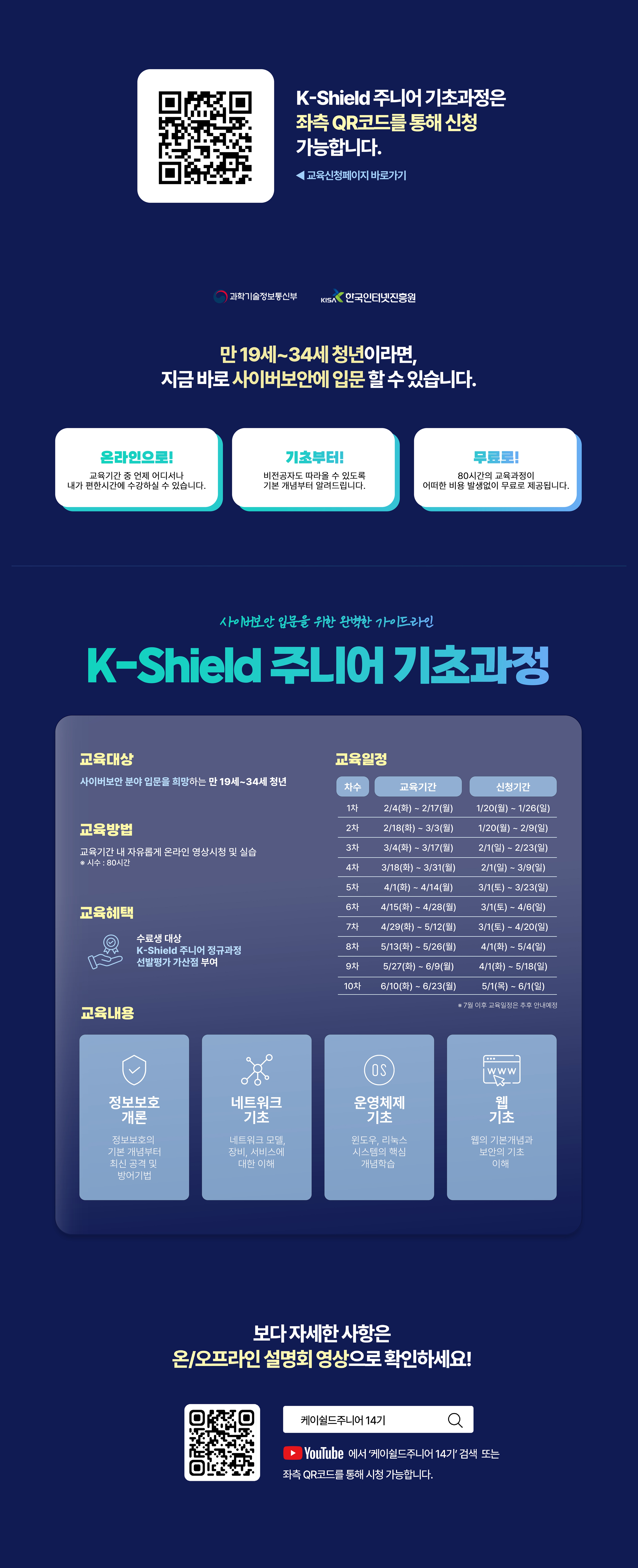 K-Shield 주니어 기초과정 교육 요약 이미지