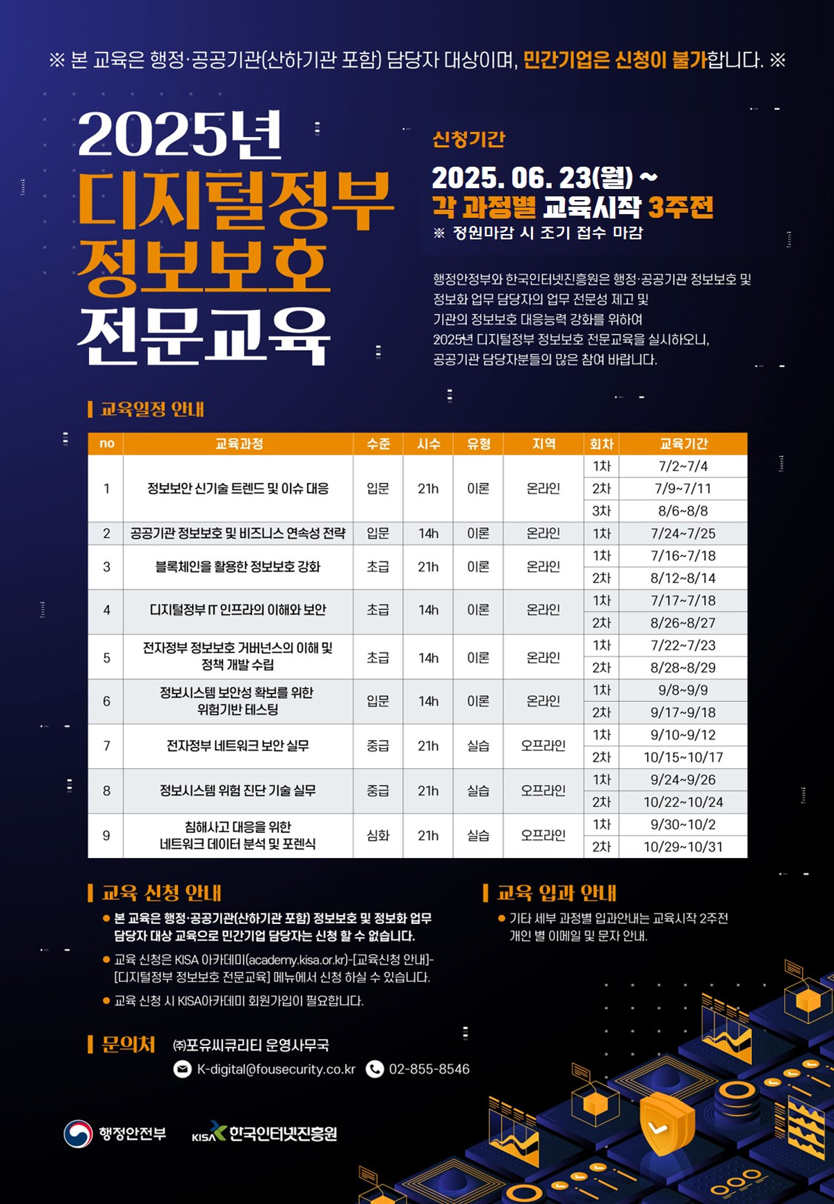 [입문] 공공기관 정보보호 및 비즈니스 연속성 전략 교육 요약 이미지